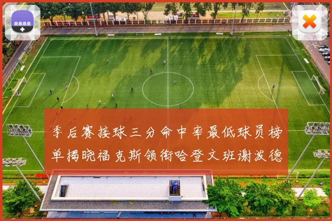 季后赛接球三分命中率最低球员榜单揭晓福克斯领衔哈登文班谢泼德紧随其后